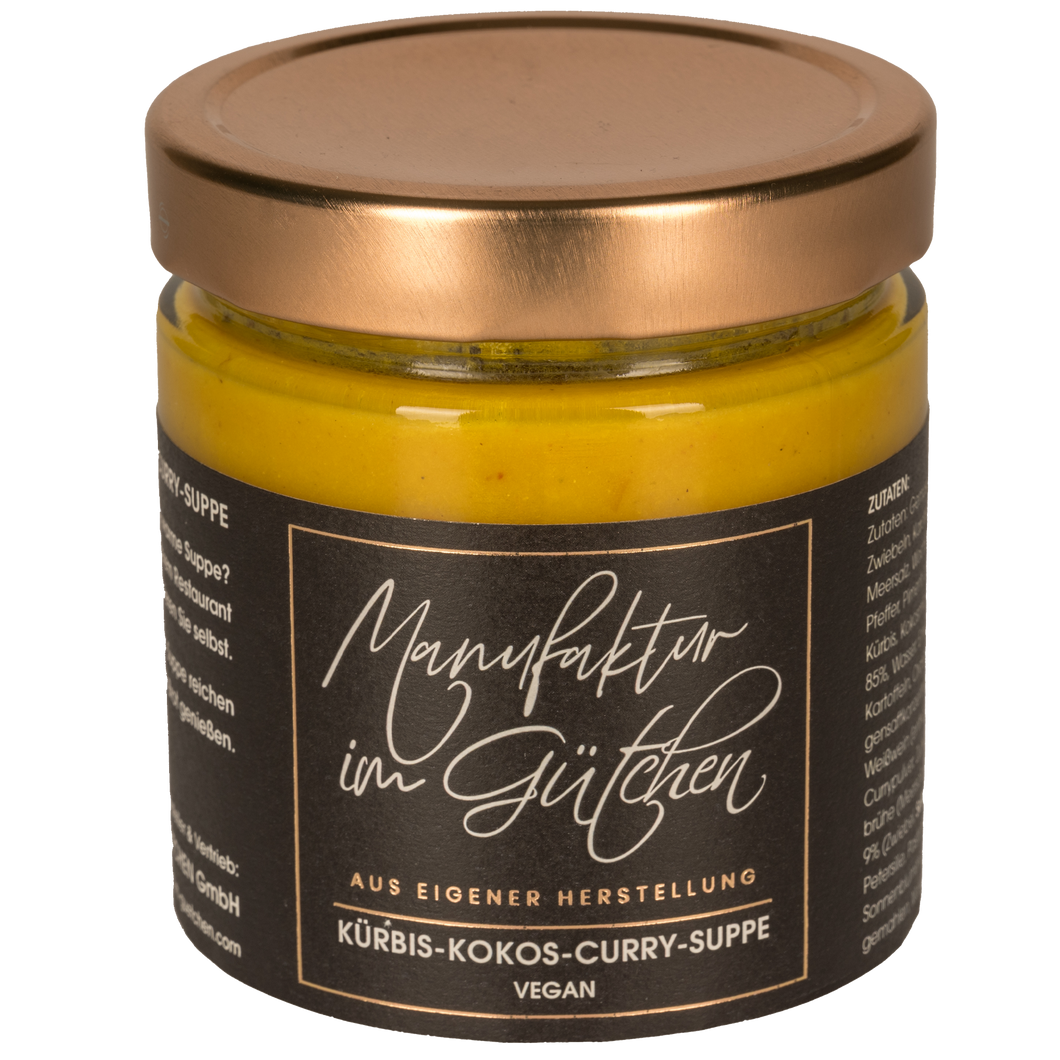 Kürbis-Kokos-Curry-Suppe